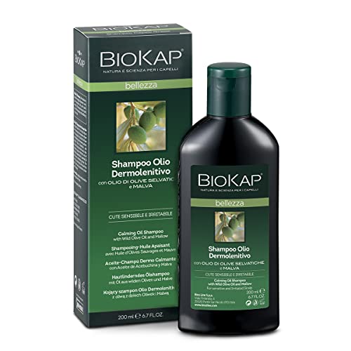 Biokap Champu Dermo Calmante With Wild Olive Oil And Mall 200 ml - 200 g