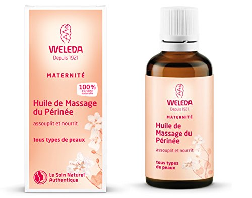 Dammmassageöl, bereitet auf die Geburt vor – Weleda (50 ml) – Wird mit einer kostenlosen Probe und einer supersüßen Karte geliefert, die Sie als Lesezeichen verwenden können!