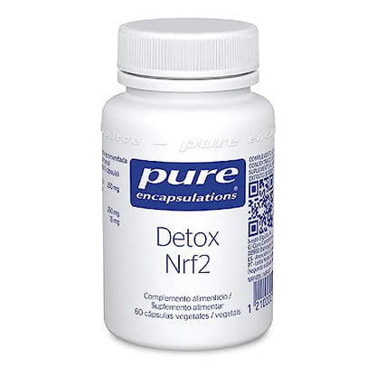 PURE ENCAPSULATIONS Detox Nrf2 | Mit Brokkolisprossenkonzentrat, Resveratrol und Glutathion | Entgiftungsunterstützung | 60 Gemüsekapseln