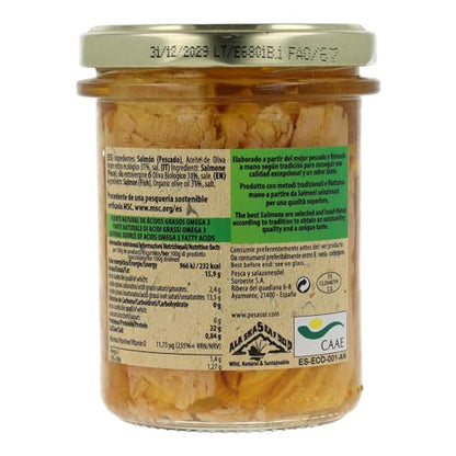 Pesasur Lomos de Salmón Salvaje Msc (Tarro Cristal) 200 g