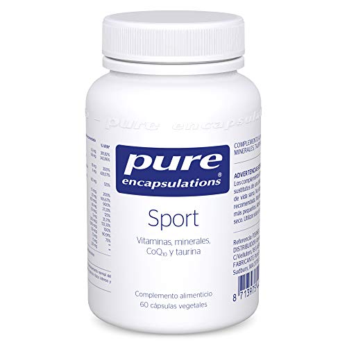 PURE ENCAPSULATIONS | Sport | Vitaminas, minerales, CoQ10 y Taurina | 60 Cápsulas Vegetales