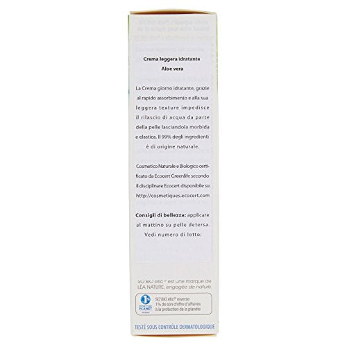 So'Bio Étic Crème Légère Hydratante 24 H Jour au Pur Jus d'Aloe Vera Bio Tube de 50 ml