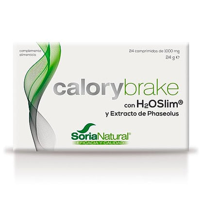 Soria Natural Calory Brake – Hilft, die Aufnahme von Kohlenhydraten und Fetten zu blockieren – Mit H2O Slim und White Bean – 100 % natürlich – Diäten – Gesunde Ernährung – 24 Tabletten à 1000 mg.