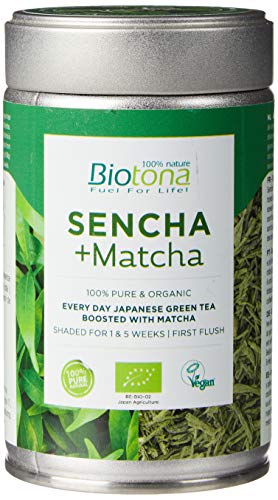 BIOTONA Sencha+Matcha 70g Eco, Negro, Estandar