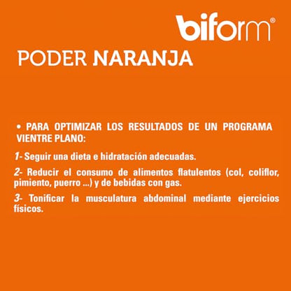 BIFORM PODER NARANJA - COMPLEMENTO ALIMENTICIO - Sabor a Naranja con Doble Acción Adelgazar y Vientre Plano - para Combinar con tu Bebida Favorita - 500ml