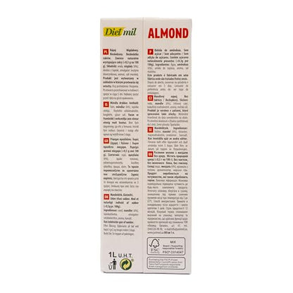 DieMilk NATURE SUGAR-FREE ALMONDS 1 Liter