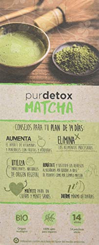 Siken Form Purdetox - Matcha. Vaso termo con 14 sticks de 3 g.