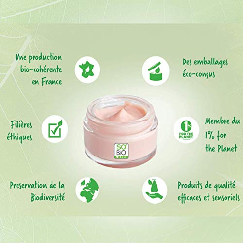 So'Bio Étic Crème Légère Hydratante 24 H Jour au Pur Jus d'Aloe Vera Bio Tube de 50 ml