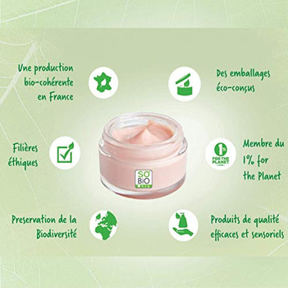 So'Bio Étic Crème Légère Hydratante 24 H Jour au Pur Jus d'Aloe Vera Bio Tube de 50 ml