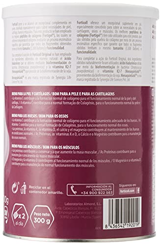NaturGreen - Forticoll Colágeno Péptidos bioactivos en polvo sin gluten o lactosa, sabor Original, 300 gr