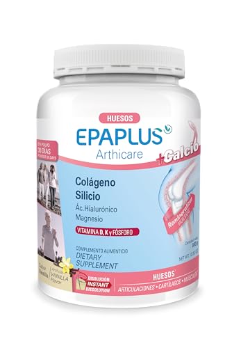 EPAPLUS Arthicare, Kollagen + Kalzium + Silizium, hydrolysiertes Kollagen mit Kalzium und Silizium, sofort auflösendes Vanillearoma, 30-Tage-Behandlung, 383 g