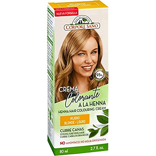 CREMA COLORANTE CABELLO RUBIO 80 ml