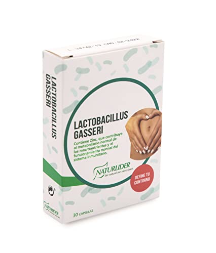 Naturlider - Lactobacillus Gasseri - Intestinal Probiotics - For Digestion, Weight Loss and Intestinal Flora - 30 Capsules