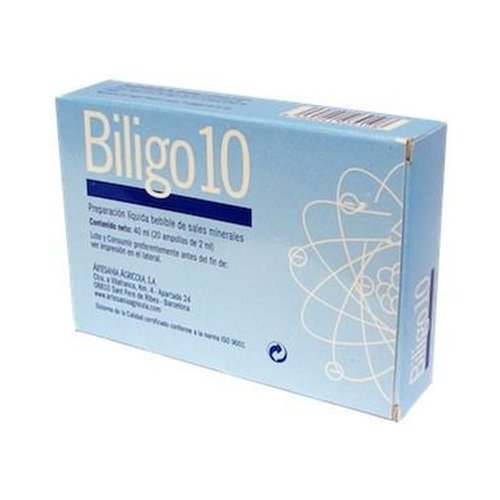 Biligo 10 (Yodo) 20 ampollas de 2 ml de Artesania Agricola