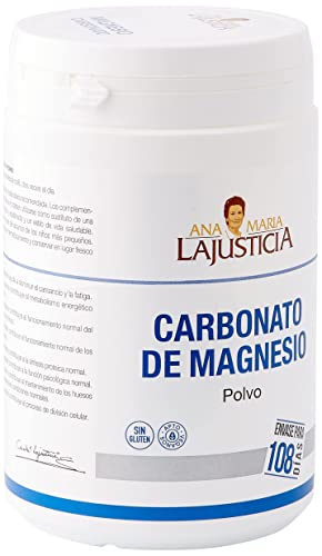 Ana Maria Lajusticia - Carbonato de magnesio – 130 gr. Disminuye el cansancio y la fatiga, mejora el funcionamiento del sistema nervioso. Apto para veganos.