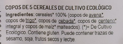 El Granero 00226334 - Copos de 5 Cereales Bio, 500 gr