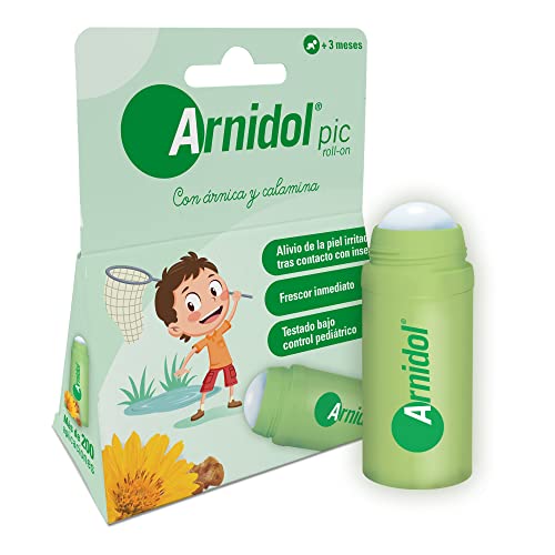 Arnidol - Pic Roll On, Calma, Refresca y Alivia la Piel tras el contacto con Insectos, con Árnica, Boswelia y Calamina, Apto a Partir de los 3 Meses de Edad - 30 ml