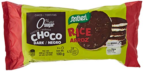 Santiveri - Arroz Tortas Saburral con Oscuro Chocolate - 1 Embalar