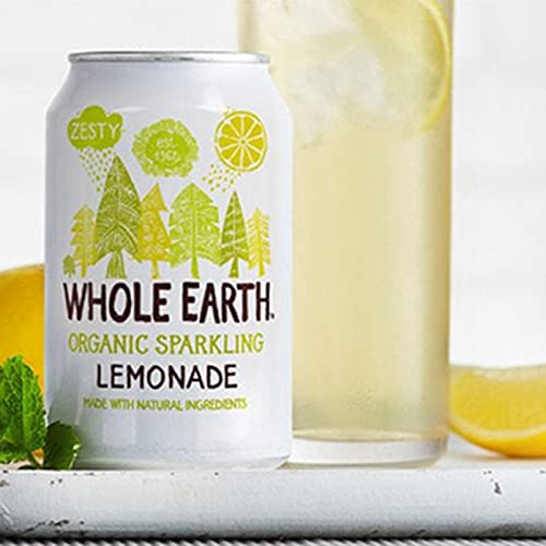 Whole Earth - Pack de 24 Bebidas Refrescantes Ecológicas de Jengibre de 330 ml - Sin Azúcar Añadido y Sin Gluten - Apta para Veganos - Elaborada con Ingredientes Naturales