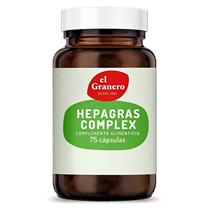 El Granero Integral - Complemento Alimenticio - Hepagras Complex -75 Cápsulas - A base de Inositol, Colina y Metionina - Contribuye a la Salud del Hígado y al Metabolismo Normal de los Lípidos