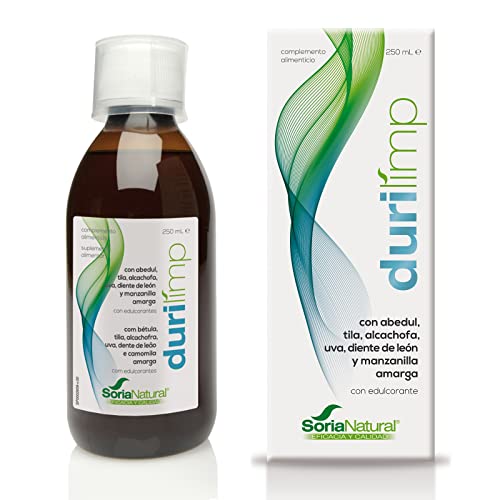 Soria Natural Durilimp - Limpieza Interna, Promueve la Salud Digestiva, Detox Natura l- Diente de León, Alcachofa, Manzanilla Amarga, Abedul - Equilibrio Digestivo - 250ml