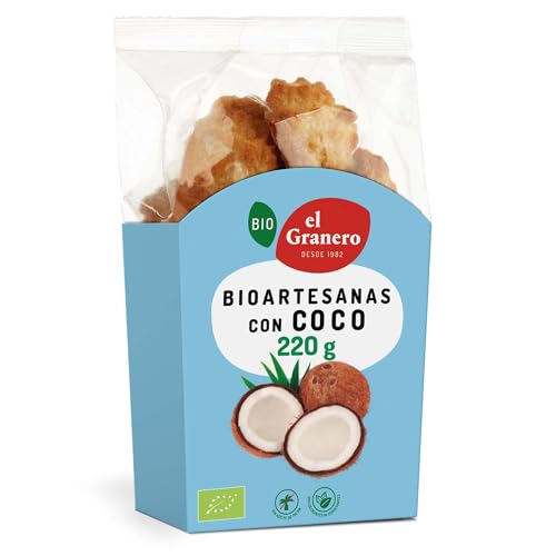 El Granero Integral - Galletas Artesanas BIO - Alto Contenido en Fibra y Nutrientes Esenciales - Propiedades Energéticas - Aptas para Veganos