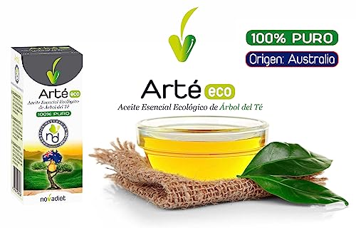 Novadiet - ARTÉ ECO 15 ML with 100% Pure and Natural Tea Tree Essential Oil - Helps in Pediculosis Prevention, Scalp Relief, Acneic Skin Care and more - 15 ml container