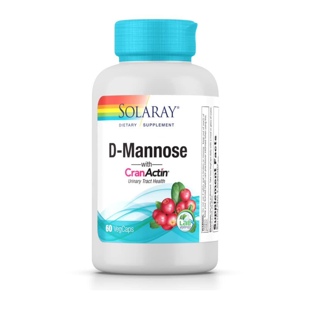 Solaray D-Mannose and Crancatin Capsule - Pack of 60