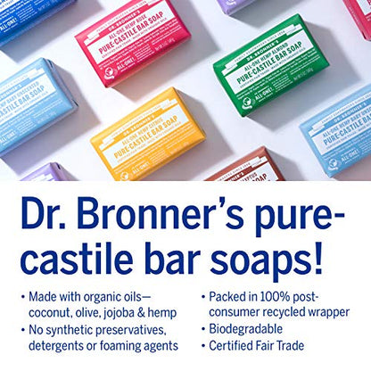 DR. BRONNER´S JABON EN Pastilla Flor de Cerezo 140gr, Negro, Estandar, 140