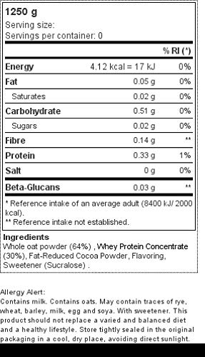 Prozis Avena integral instantánea y Proteína de suero de leche 1250 g Chocolate