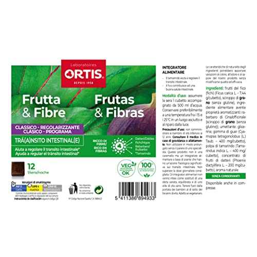 ORTIS - FRUTAS & FIBRAS FORTE 12 cubos