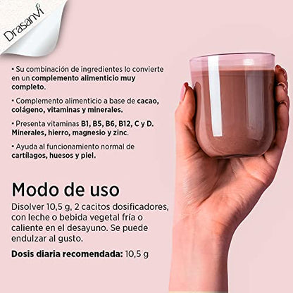 Drasanvi Collmar Cao Colágeno Marino Hidrolizado Con Cacao, Dha, Magnesio Y Calcio, One size, 300 g