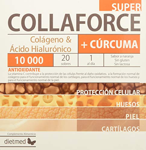 DietMed Collaforce Super + Curcuma - 20 Unidades, color Blanco, 500 g