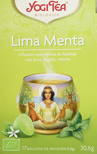 Yogi Tea Infusión de Hierbas Menta Lime - 17 bolsitas - [confezione da 3]