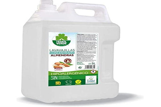 Trebol Verde Lavavajillas Almendras Pieles Sensibles 5L 5000 ml