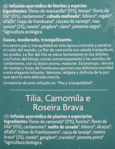 Yogi Tea - Relax, Infusión Ayurvédica de Hierbas con Flores de Tila, Flores de Manzanilla y Rosa Canina - 17 Bolsitas, 30,6g