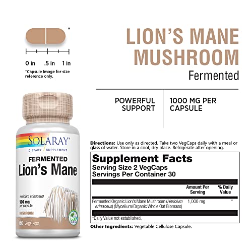 Lion's Mane - Lion's Mane 500 mg 60 cápsulas vegetales