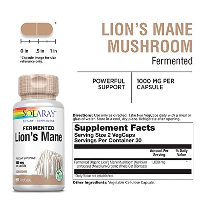 Lion's Mane - Lion's Mane 500 mg 60 cápsulas vegetales