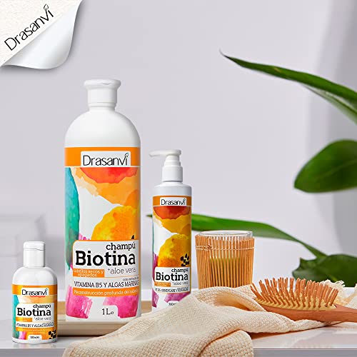 Champú Biotina y Aloe vera - Pelos secos y Apagados 1000 ml