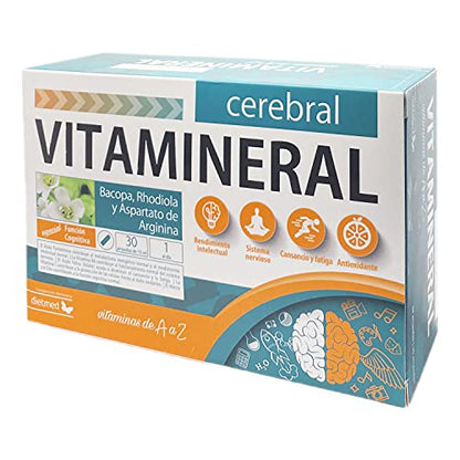 DIETMED VITAMINERAL Cerebral 30amp, Único, Estándar