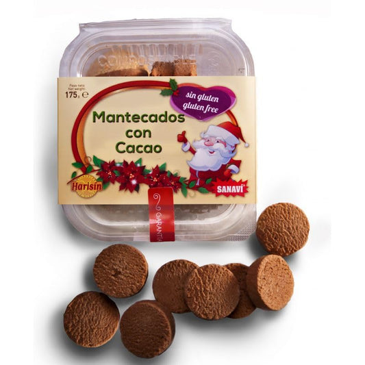 MANTECADOS CON CACAO SIN GLUTEN 175gr