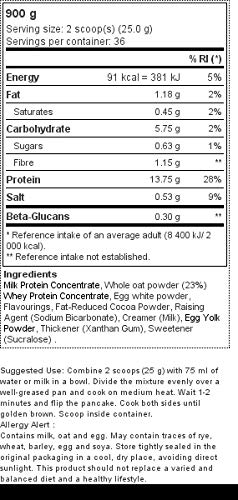 Prozis Pancake + Protein: Tortitas de avena con proteína, Bombón - 900 g