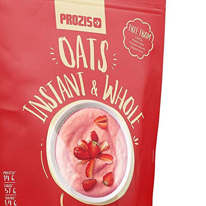 Prozis Instant Whole Oats, Fresa y Crema - 1250 gr