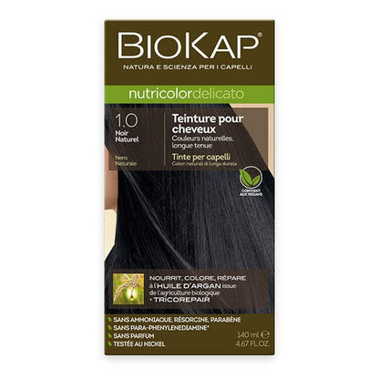 BIOKAP - Coloración Delicato 1.0 negro natural 140 ml