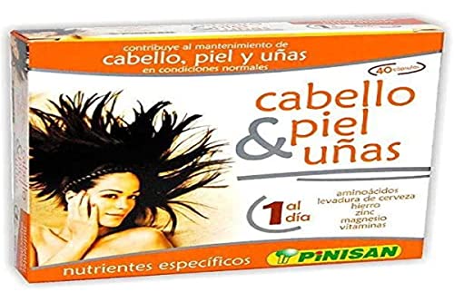 CABELLO PIEL UÑAS 40 Caps, 100 mililitro, 1