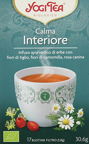 Yogi Tea - Relax, Infusión Ayurvédica de Hierbas con Flores de Tila, Flores de Manzanilla y Rosa Canina - 17 Bolsitas, 30,6g