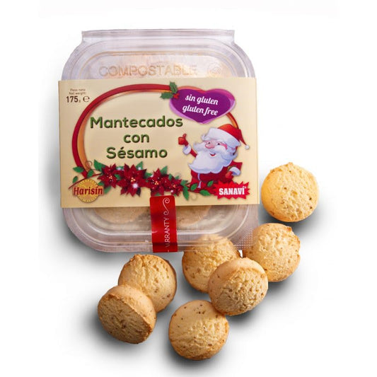 MANTECADOS CON SESAMO SIN GLUTEN 175gr