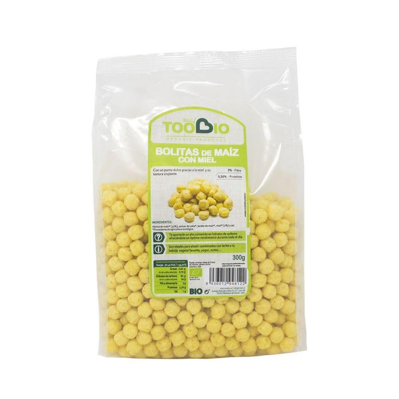 BOLITAS MAIZ MIEL BIO 300G TOOBIO