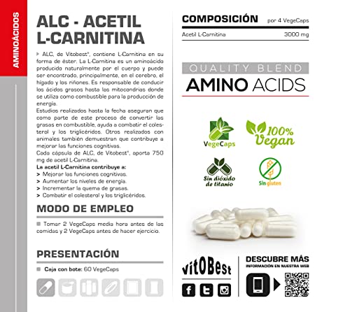 ALC ACETYL L-CARNITINE 60 VegeCaps.