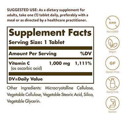 Solgar | NAHRUNGSERGÄNZUNGSMITTEL | ESTER-C® PLUS 1000 mg | 90 Tabletten